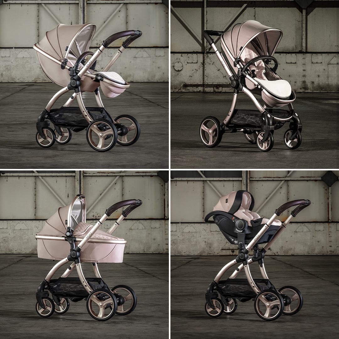 egg Strollers egg2 Stroller & Carry Cot Bundle - Feather - E2STFE-E2CCFE
