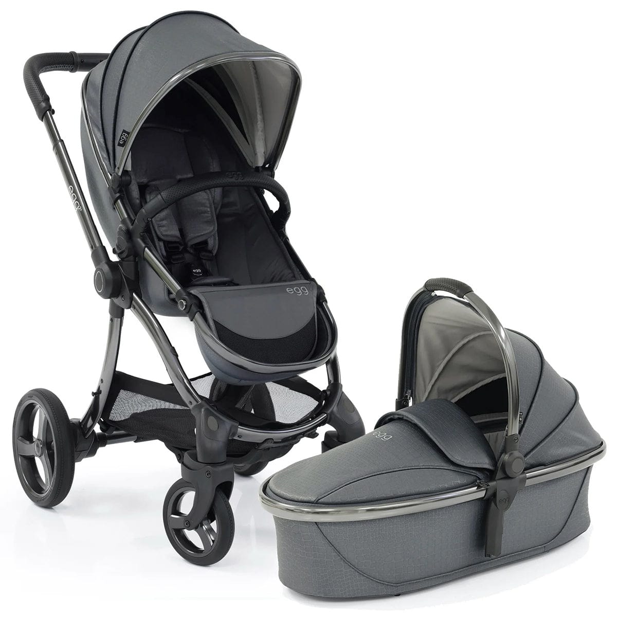 egg Strollers egg2 Stroller & Carry Cot Bundle - Jurassic Grey - E2STJG-E2CCJG