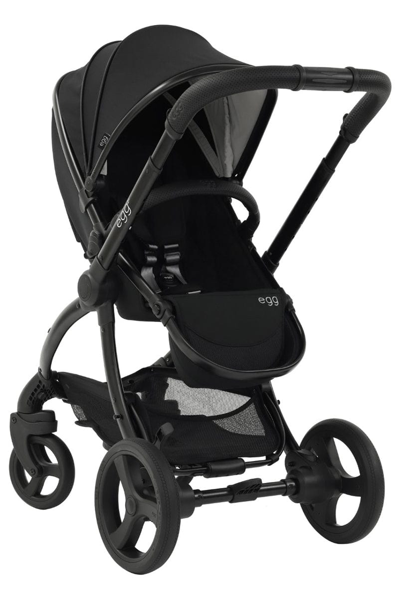 egg Strollers egg2 Stroller & Carry Cot Bundle - Just Black - E2STJB-E2CCJB