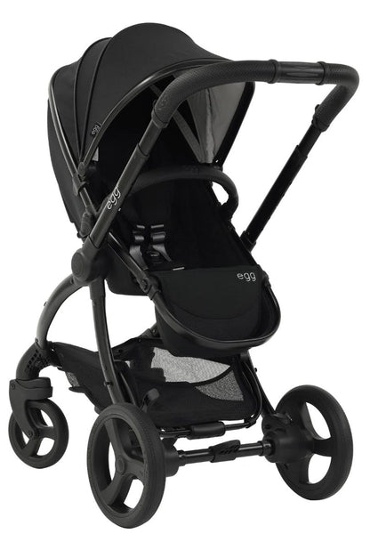 egg Strollers egg2 Stroller & Carry Cot Bundle - Just Black - E2STJB-E2CCJB