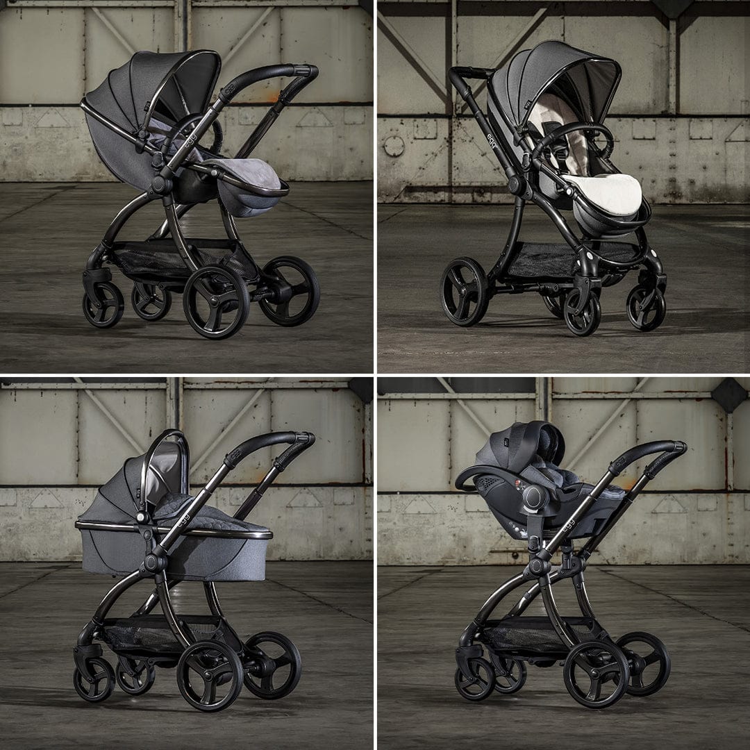egg Strollers egg2 Stroller & Carry Cot Bundle - Quartz - E2STQU-E2CCQU