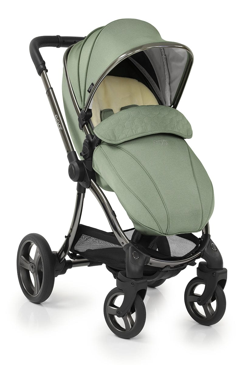 egg Strollers egg2 Stroller & Carry Cot Bundle - Seagrass - E2STSE-E2CCSE