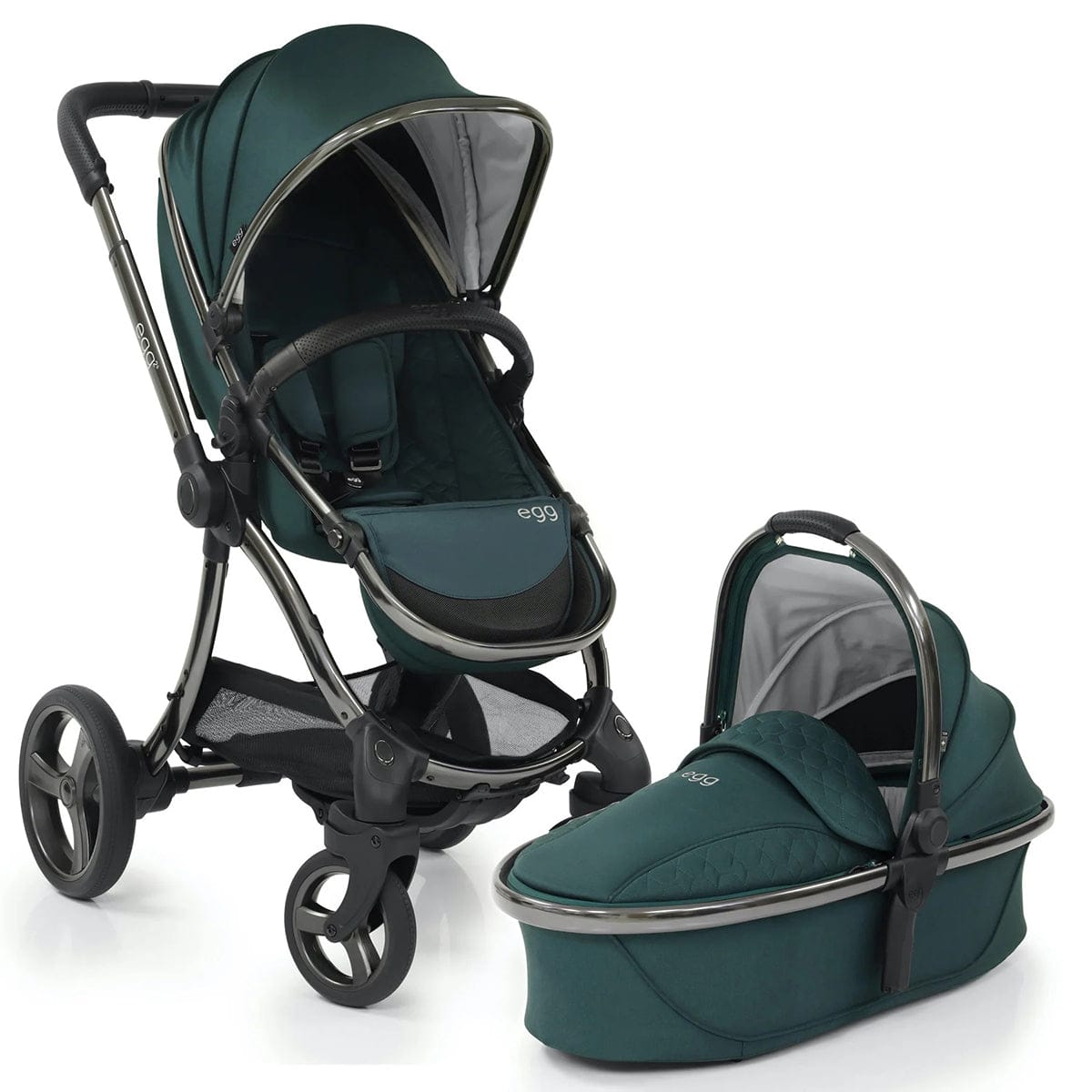 egg Strollers egg2 Stroller & Carry Cot Bundle - Sherwood - E2STSH-E2CCSH