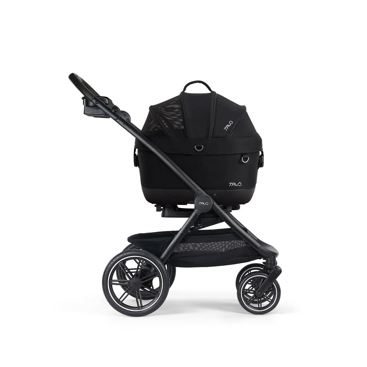 Tavo Pets Maeve iso5X Wind + Roscoe Trek Pet Travel System Bundle - Onyx