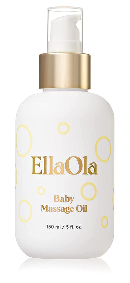 EllaOla Organic Baby Massage Oil, Fragrance Free - 105000N