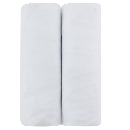 Ely's & Co. 2 Pack Changing Pad Covers - Solid White
