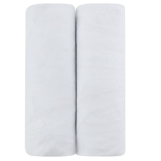 Ely's & Co. 2 Pack Changing Pad Covers - Solid White