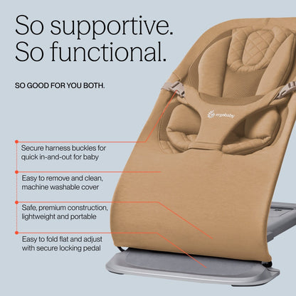 Ergobaby 3-in-1 Evolve Bouncer - Camel - EVLBNCCAMNA