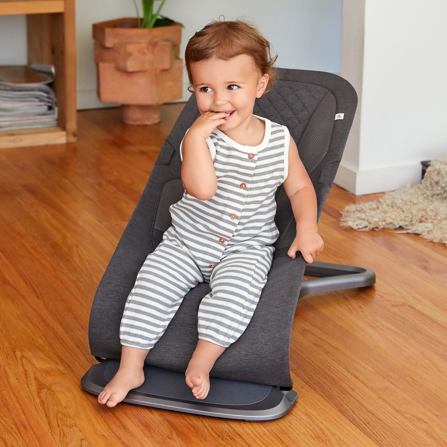 Ergobaby 3-in-1 Evolve Bouncer - Charcoal Grey - EVLBNCCHRGRYNA