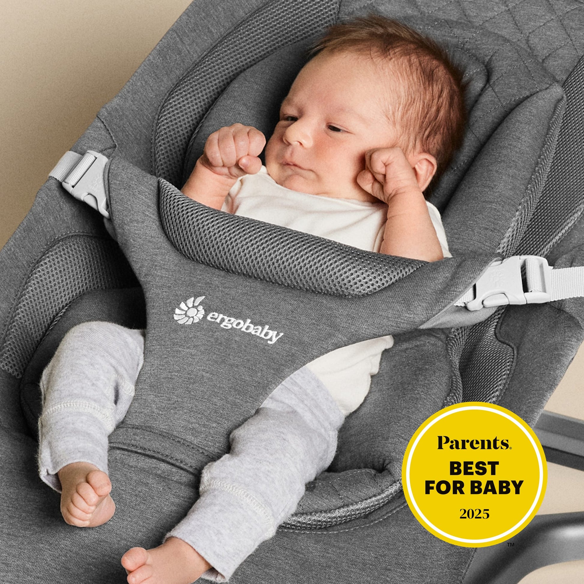 Ergobaby 3-in-1 Evolve Bouncer - Charcoal Grey - EVLBNCCHRGRYNA