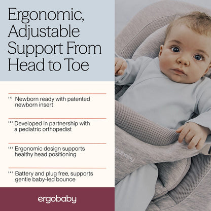 Ergobaby 3-in-1 Evolve Bouncer - Midnight Blue - EVLBNCMIDBLUNA