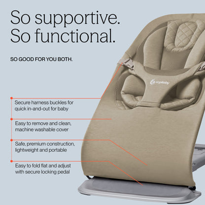 Ergobaby 3-in-1 Evolve Bouncer - Soft Olive - EVLBNCSFTOLVNA