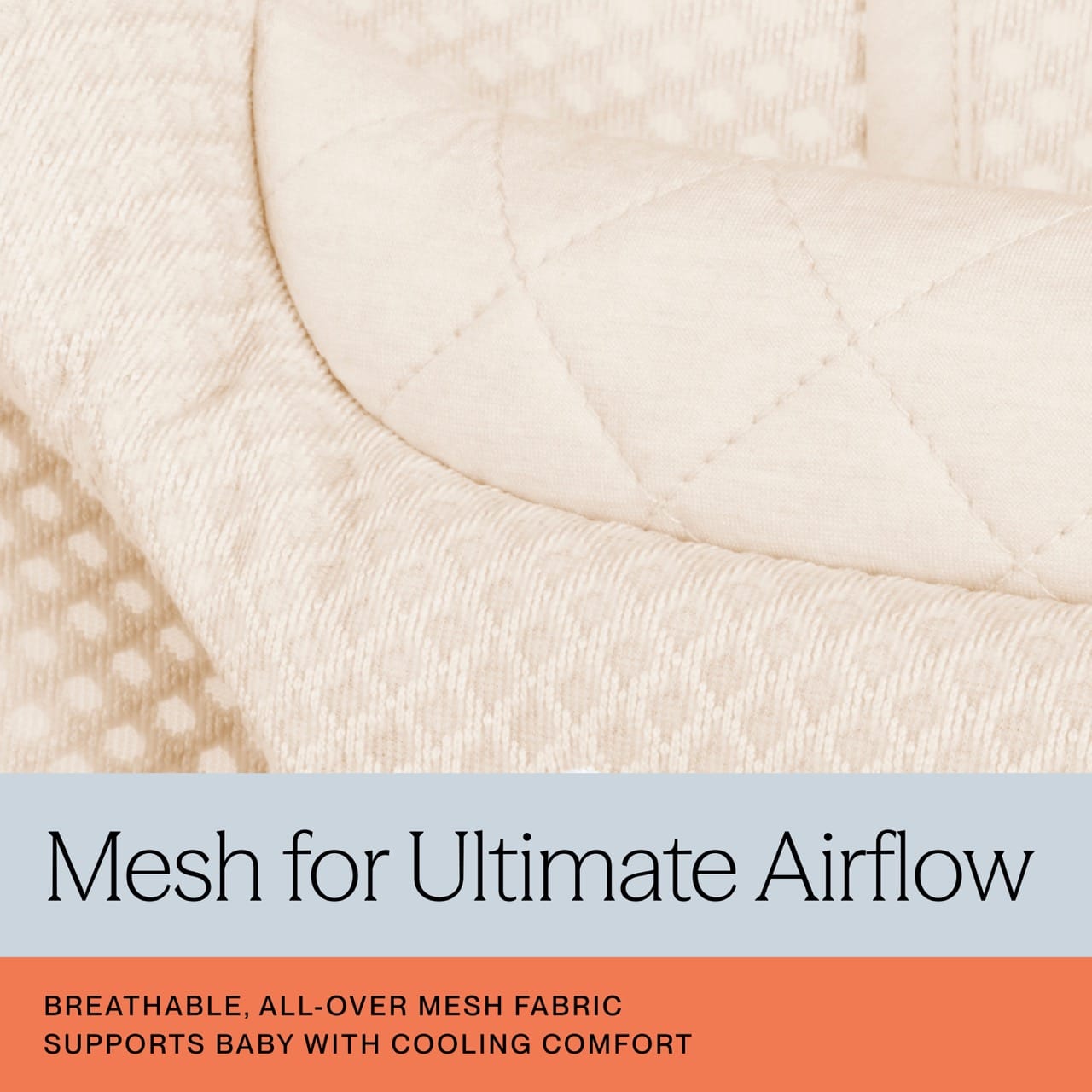 Ergobaby 3-in-1 Evolve Mesh Bouncer - Cream - EVLBNCCRMMSHNA