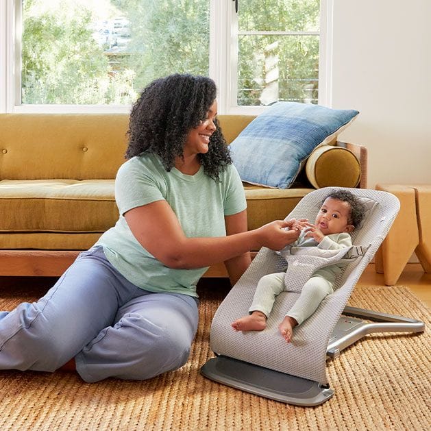 Ergobaby 3-in-1 Evolve Mesh Bouncer - Light Grey - EVLBNCLTGRYMSHNA