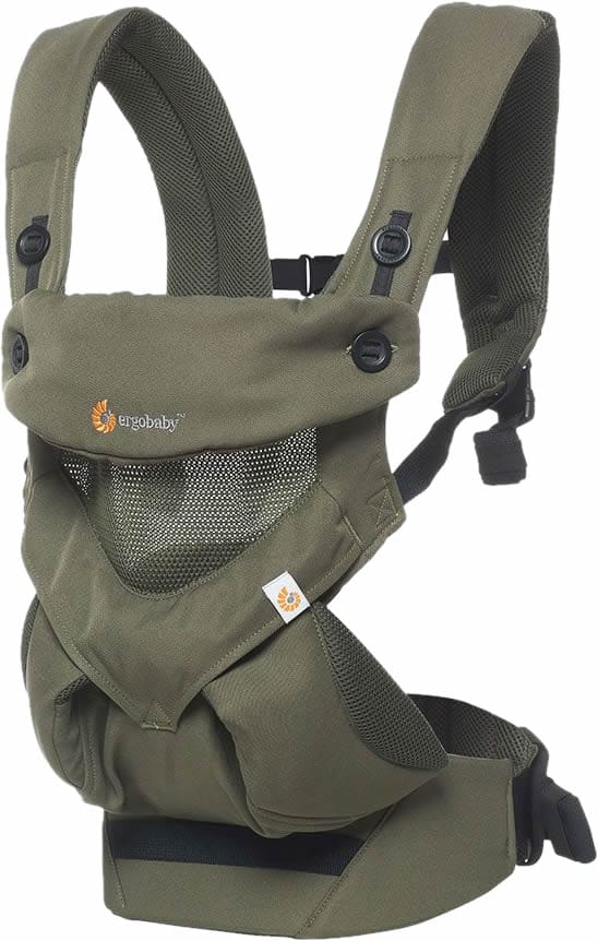 Ergobaby 360 Four Position Baby Carrier - Cool Air - Khaki Green