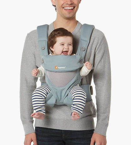 Ergobaby 360 Four Position Baby Carrier - Cool Air - Sea Mist - BC360PSEAMST