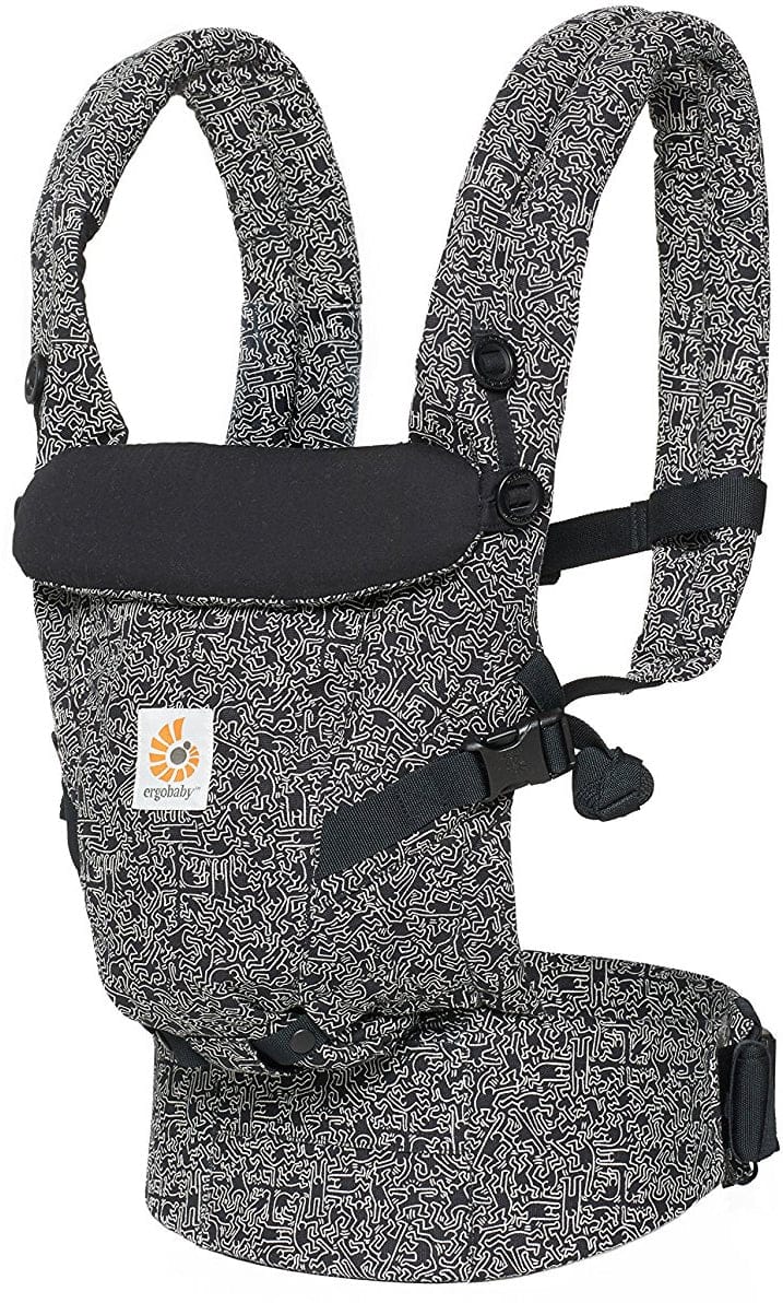 Ergobaby Adapt Baby Carrier, Special Edition Keith Haring - Black