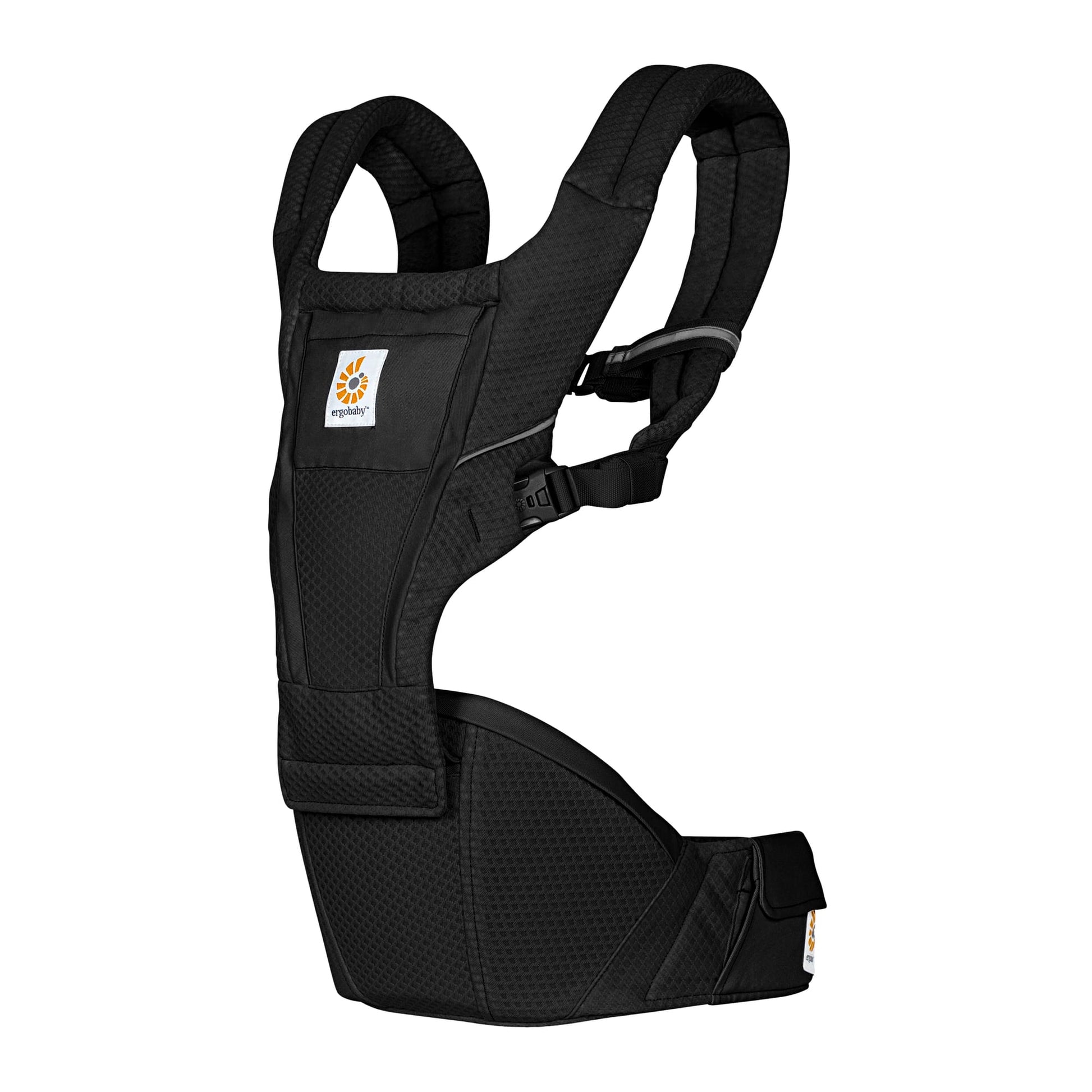 Ergobaby Alta Hip Seat Mesh Baby Carrier - Onyx Black - BCHIPSFMONYX