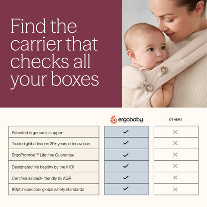 Ergobaby Alta Hip Seat Mesh Baby Carrier - Pearl Grey - BCHIPSFMGRY