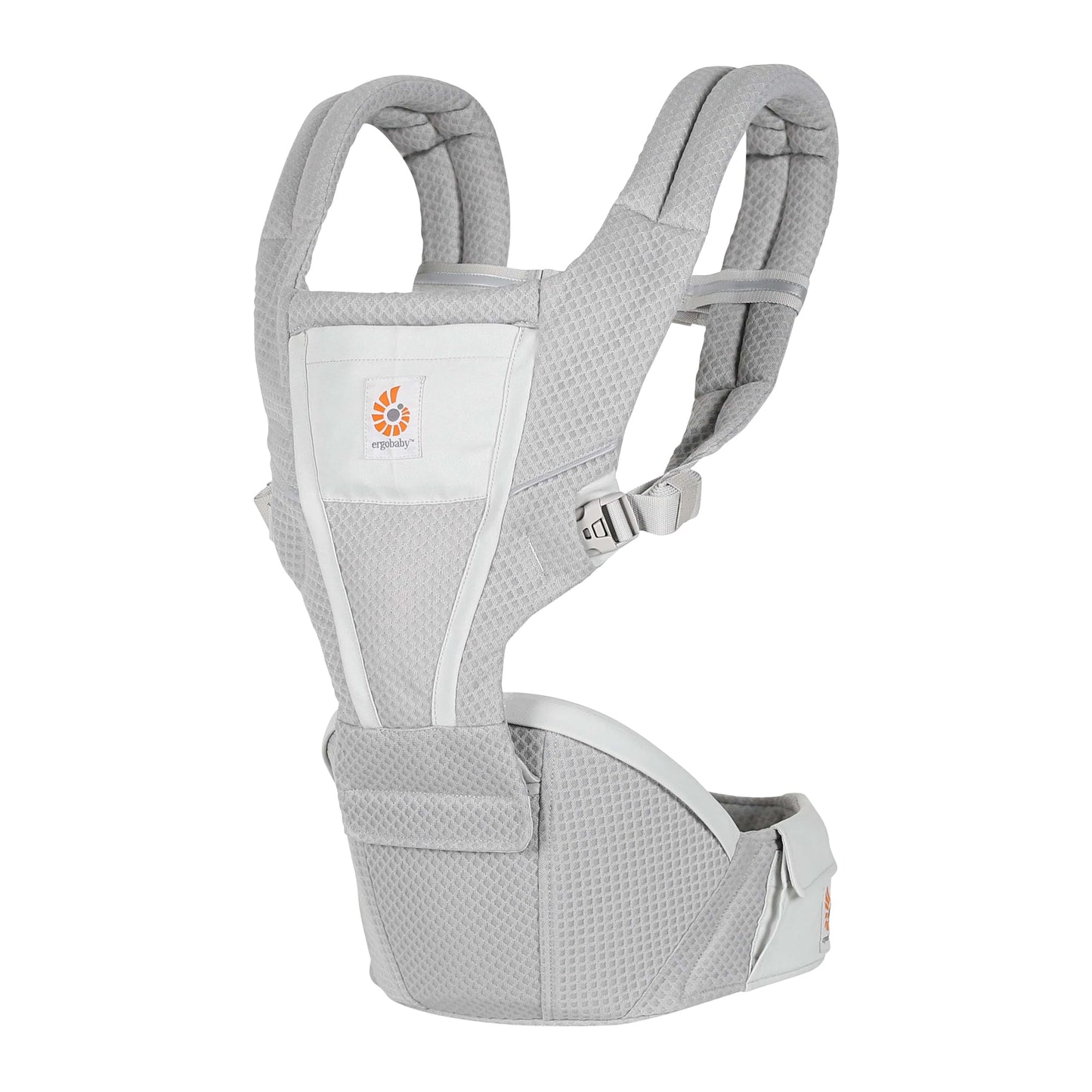 Ergobaby Alta Hip Seat Mesh Baby Carrier - Pearl Grey - BCHIPSFMGRY