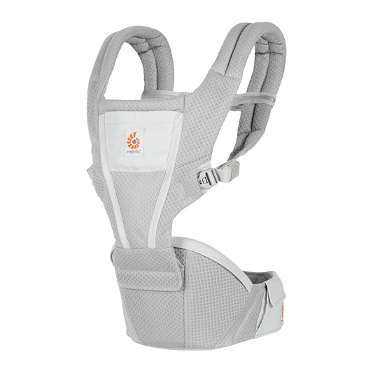 Ergobaby Alta Hip Seat Mesh Baby Carrier - Pearl Grey - BCHIPSFMGRY