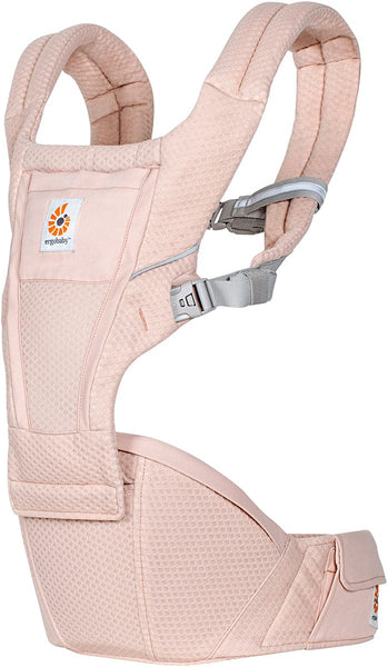 ergobaby Alta ピンク Ergobaby Alta Hip Seat Mesh Baby Carrier - Pink Quartz – Albee Baby