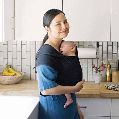 Ergobaby Aura Wrap - Pure Black - WLABLACK