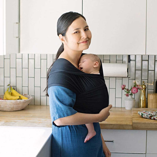 Ergobaby Aura Wrap - Pure Black - WLABLACK