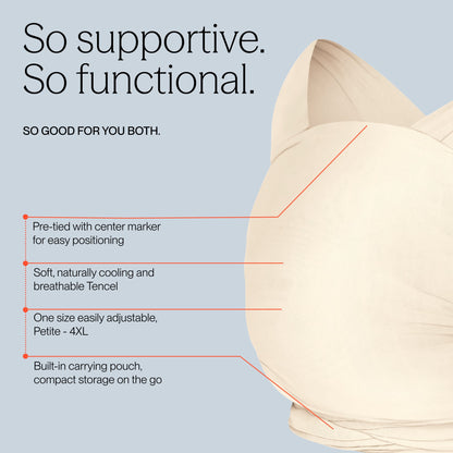Ergobaby Aura Wrap, Sustainable Knit - Cream - WLASKCRM