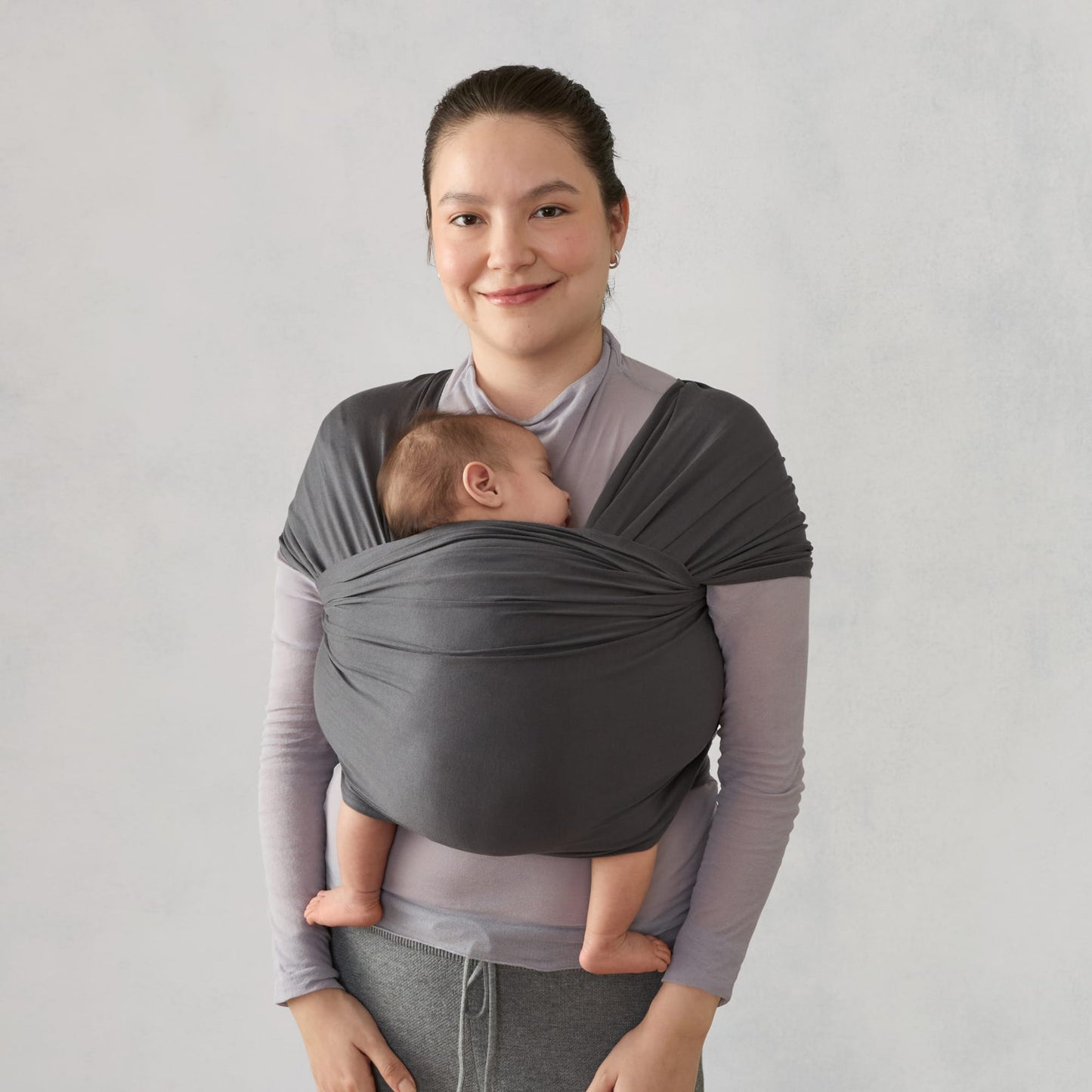 Ergobaby Aura Wrap, Sustainable Knit - Soft Black - WLASKSFTBLK