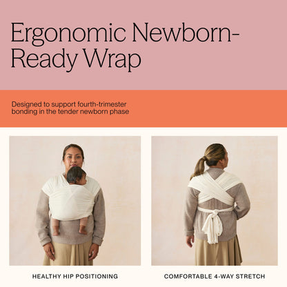 Ergobaby Aura Wrap, Sustainable Knit - Soft Black - WLASKSFTBLK