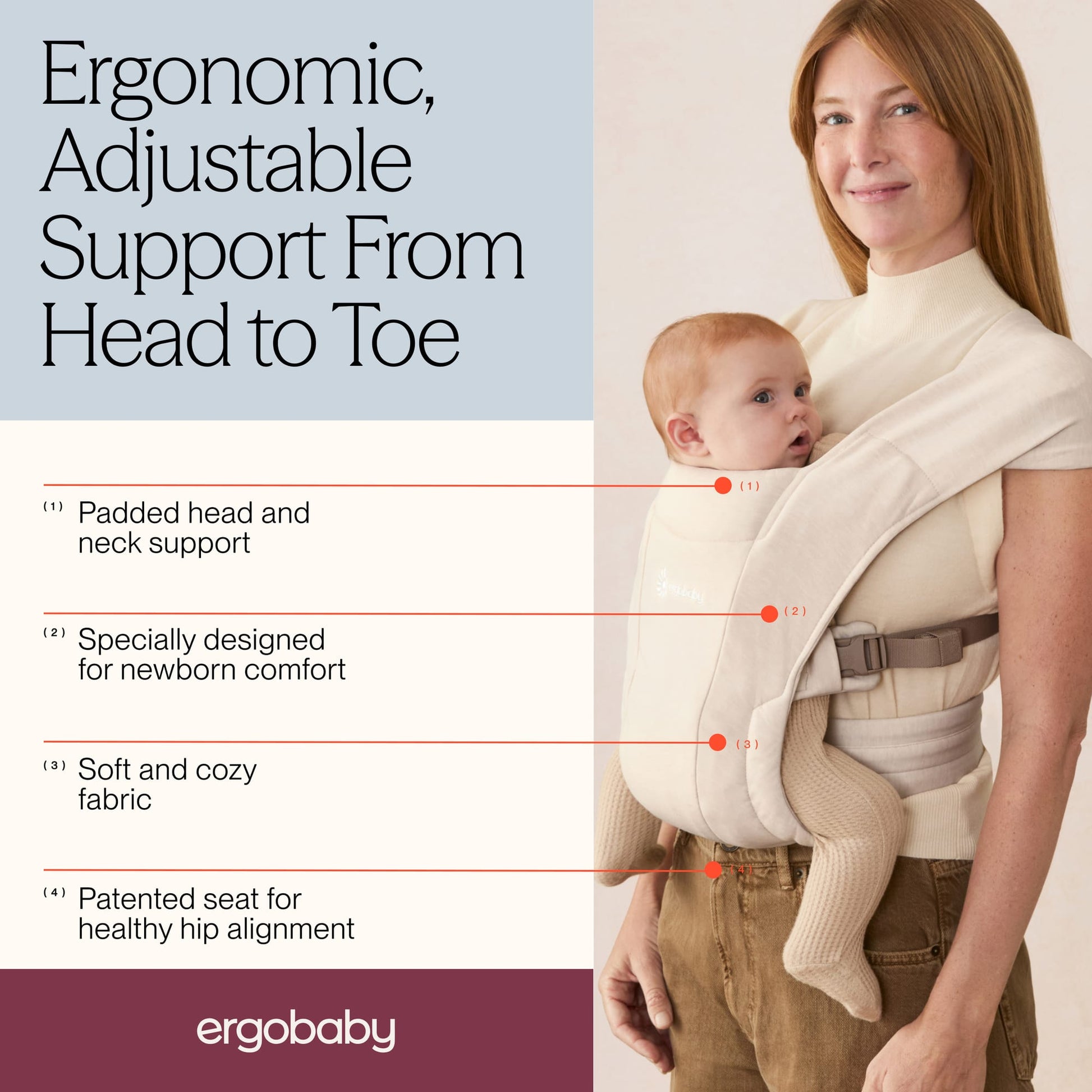 Ergobaby Embrace Newborn Carrier Jade / Knit