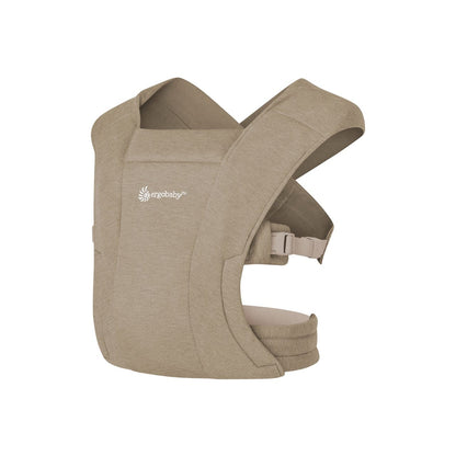 Ergobaby beige baby carrier with adjustable straps and buckles