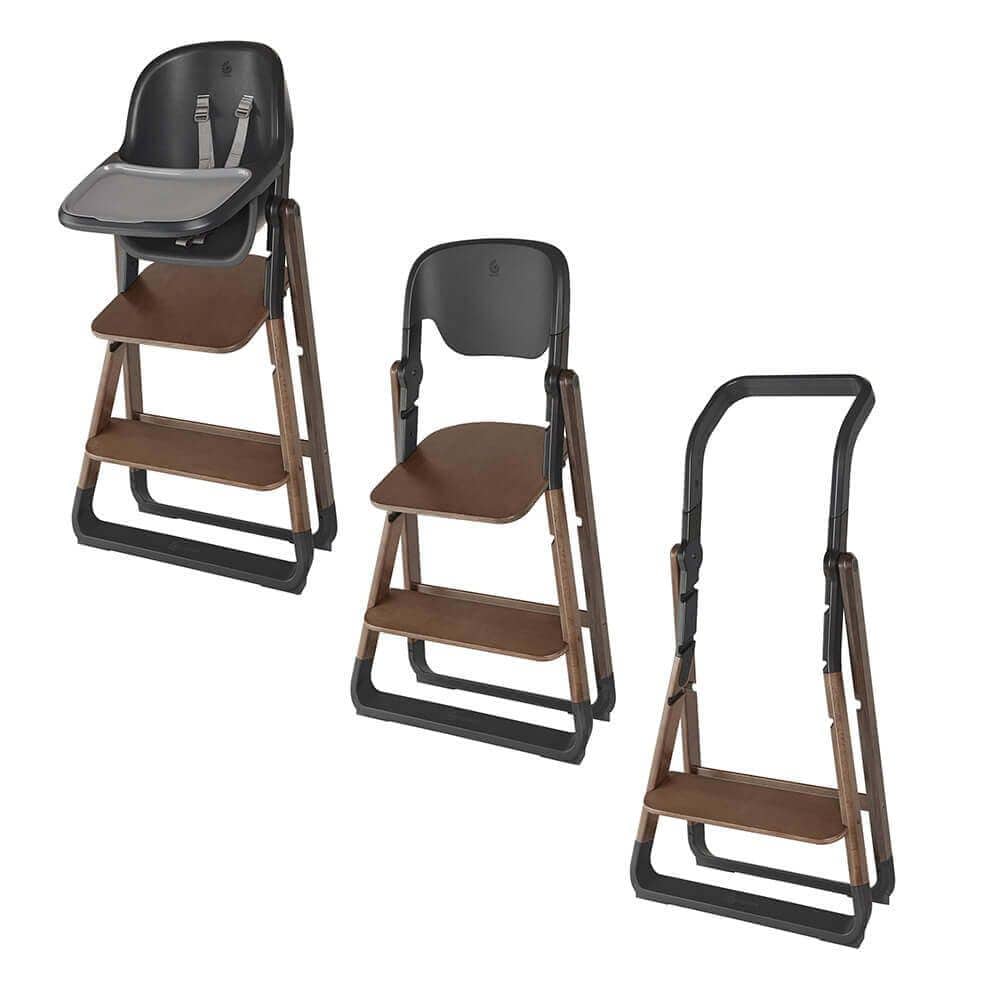 Ergobaby Evolve High Chair + Kitchen Tower Bundle - Dark Wood - EVLHCDKWD-EVLHCKHDKWD