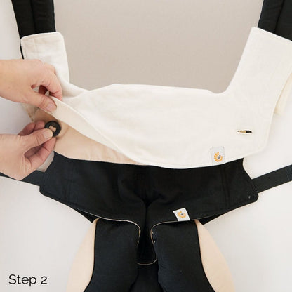 Ergobaby Four Position 360 Carrier Teething Pad and Bib - Natural - TPA2F14