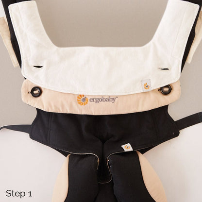 Ergobaby Four Position 360 Carrier Teething Pad and Bib - Natural - TPA2F14