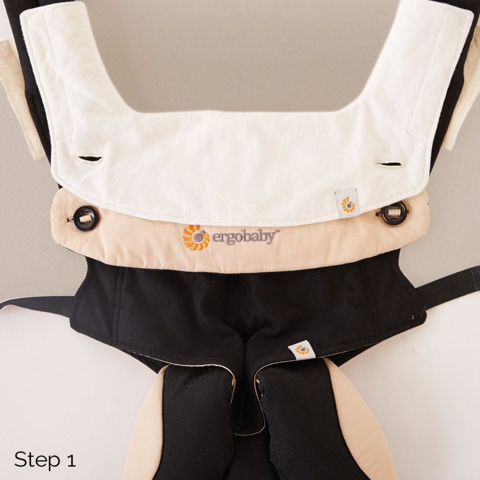 ergobaby carrier black and tan Ergobaby Four Position 360 Carrier Teething Pad & Bib, Natural