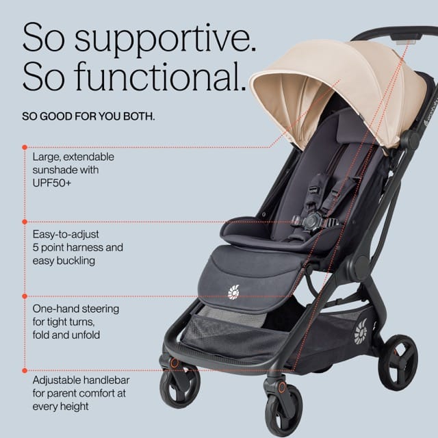 Ergobaby Metro 3 Compact City Stroller - Natural Beige – Albee Baby