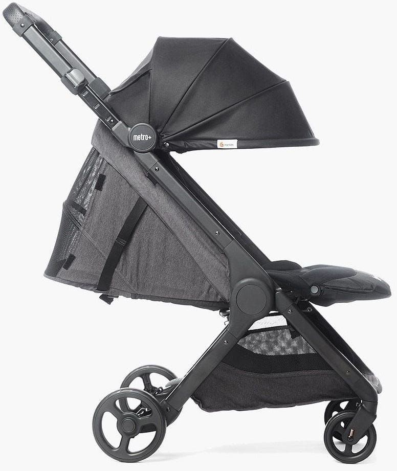 Ergobaby Metro+ Compact City Stroller Bundle - Black w/ Rose Sunshade - METROPBLK-METPSUNRO