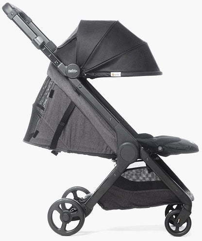 Ergobaby Metro+ Compact City Stroller Bundle - Black w/ Yellow Sunshade - METROPBLK-METPSUNYE