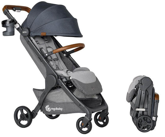 Ergobaby Metro+ Deluxe Compact City Stroller - London Grey - METROPDXLNGRY