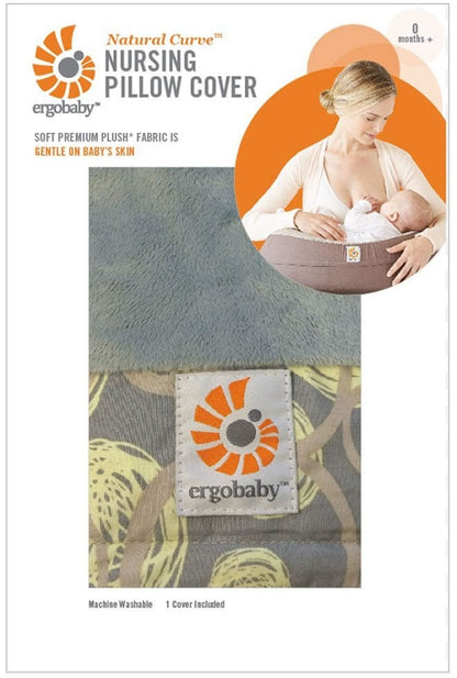 Ergobaby Natural Curve Nursing Pillow Cover - Yellow Swirl - NCAYESW