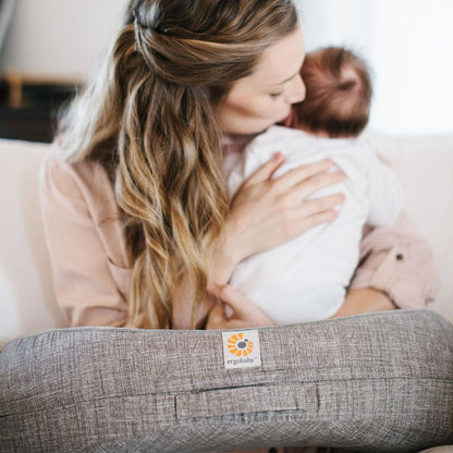 Ergobaby Natural Curve Nursing Pillow - Heathered Grey - NPAGRY