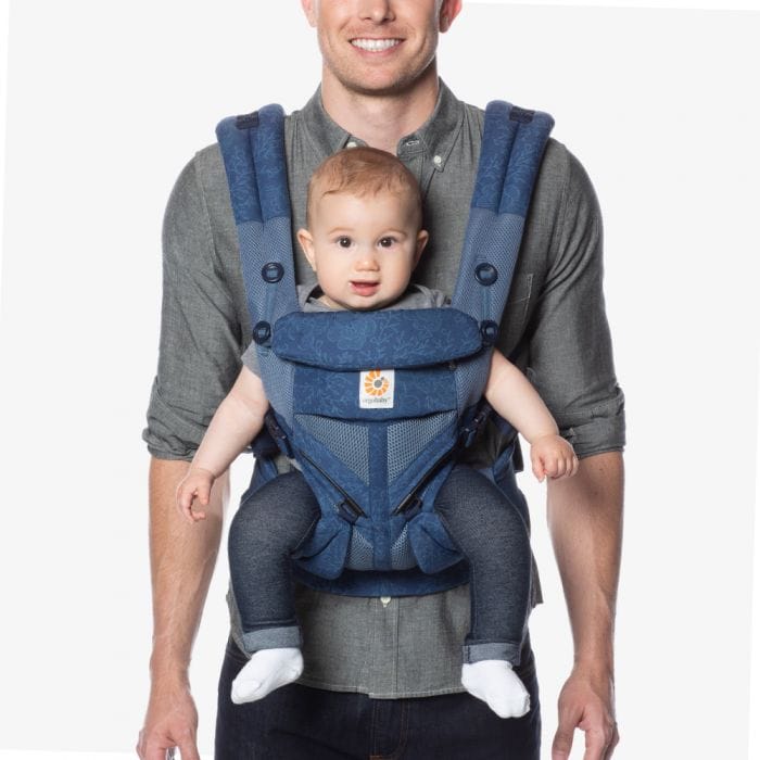Ergobaby Omni 360 Cool Air Mesh Baby Carrier - Blue Blooms