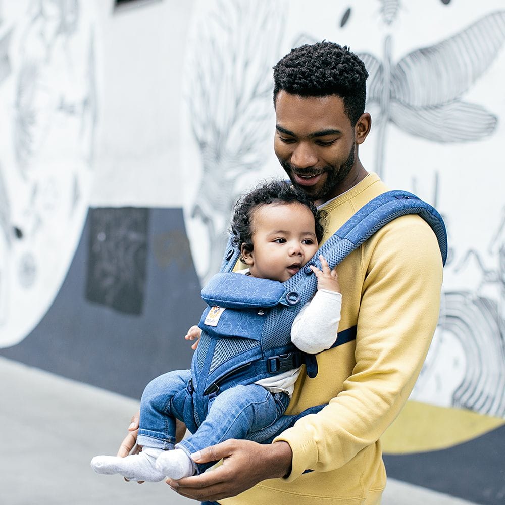 Ergobaby Omni 360 Cool Air Mesh Baby Carrier - Blue Blooms