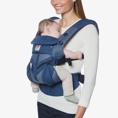 Ergobaby Omni 360 Cool Air Mesh Baby Carrier - Blue Blooms