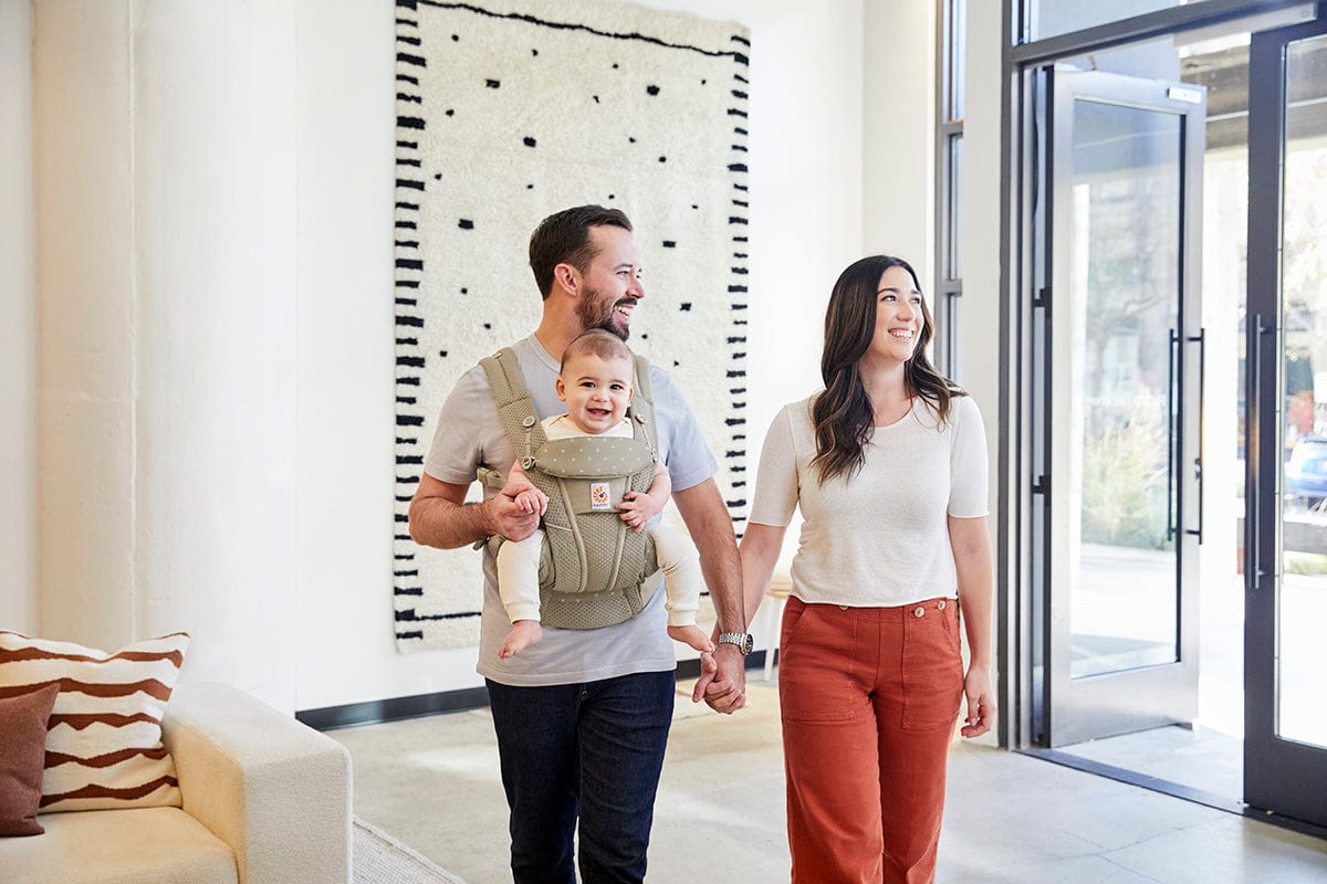 Ergobaby Omni Breeze Baby Carrier - Soft Olive Diamond - BCZ360PSTOLVDIA