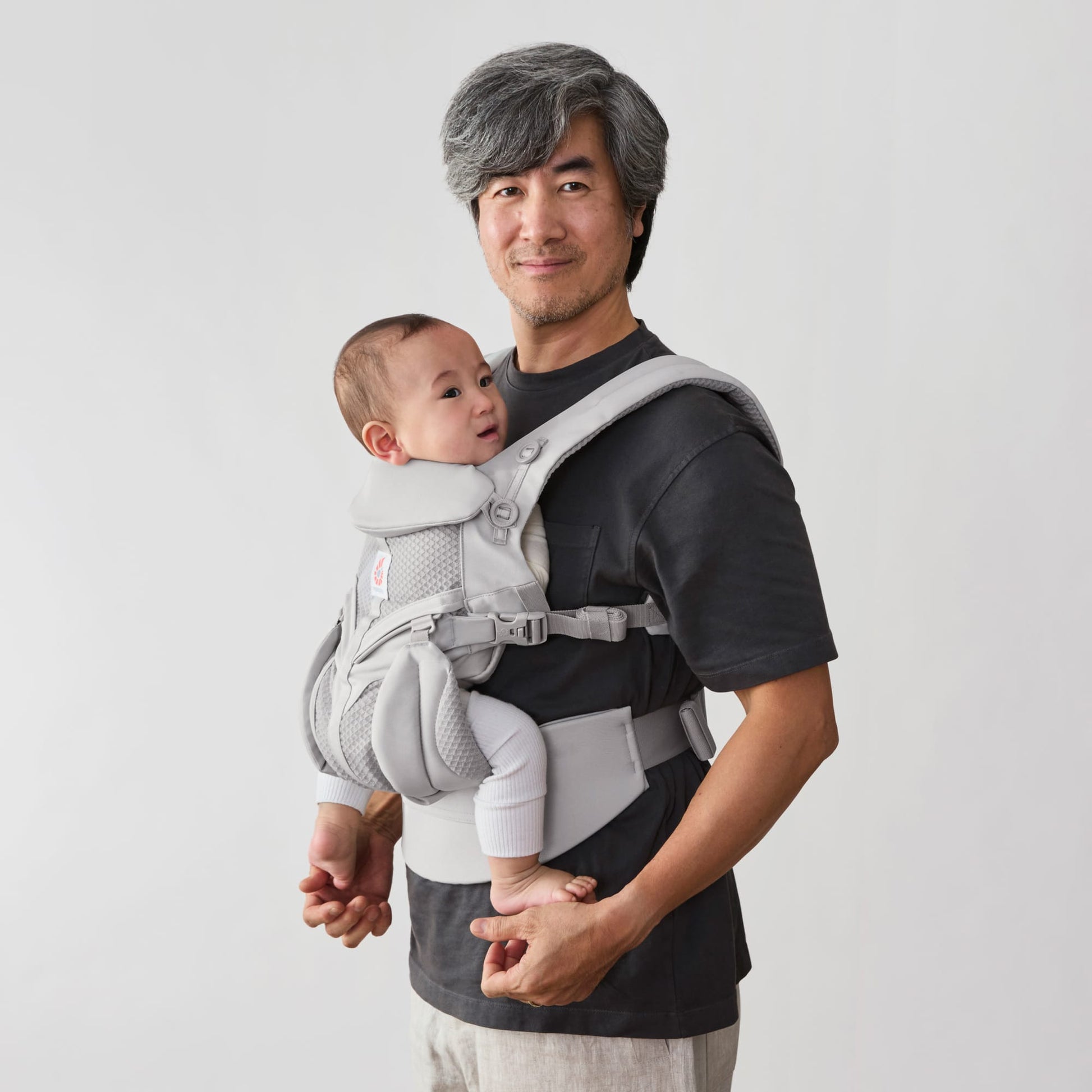 Ergobaby Omni Classic Cool Air Mesh Baby Carrier - Pearl Grey - BCS360PGREY