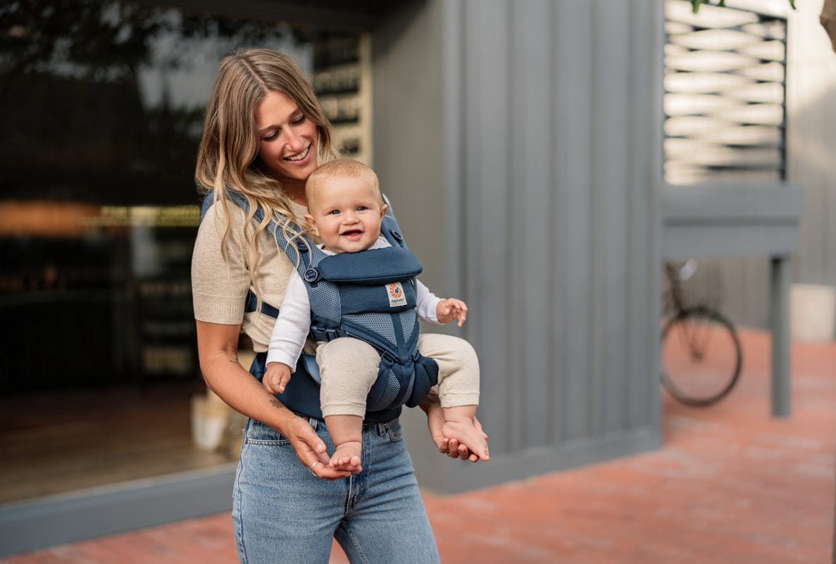 Ergobaby Omni 360 Cool Air Mesh Baby Carrier - Tones of Blue - BCS360PBLUE