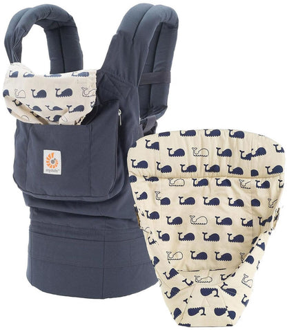 Ergobaby Original Bundle of Joy Baby Carrier with Easy Snug Insert - Marine